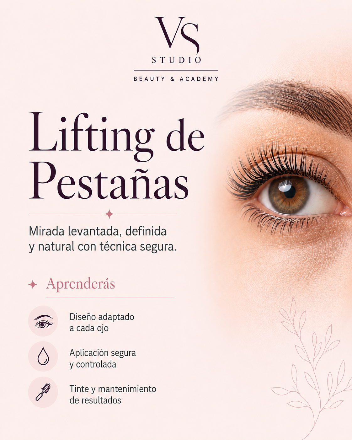 Curso de lifting de pestañas en VS Studio